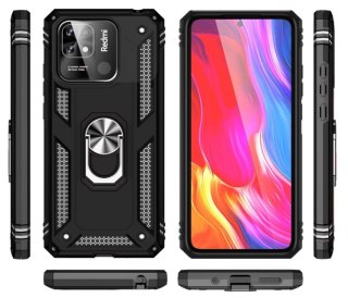 ETUI XIAOMI MI 11T/ MI 11T PRO CZARNE PANCERNE SOLIDNE +2x SZKŁO HARTOWANE