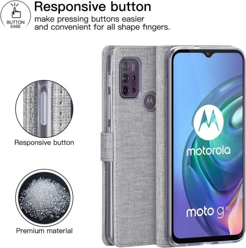 ETUI MOTOROLA MOTO G30 / G20 / G10 SZARE ZAMYKANE Z KLAPKĄ WYTRZYMAŁE ETUI MOTOROLA MOTO G30 / G20 / G10 SZARE ZAMYKANE Z KLAPKĄ WYTRZYMAŁE
