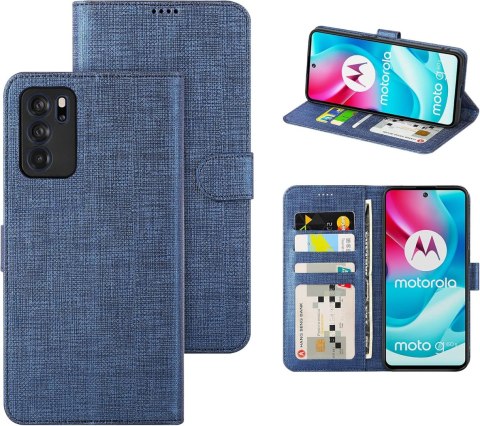 ETUI OPPO RENO 6 5G GRANATOWE NIEBIESKIE ZAMYKANE Z KLAPKĄ OCHRONNE