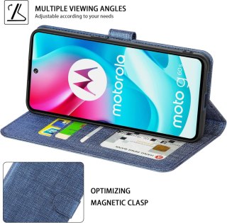 ETUI OPPO RENO 6 5G GRANATOWE NIEBIESKIE ZAMYKANE Z KLAPKĄ OCHRONNE