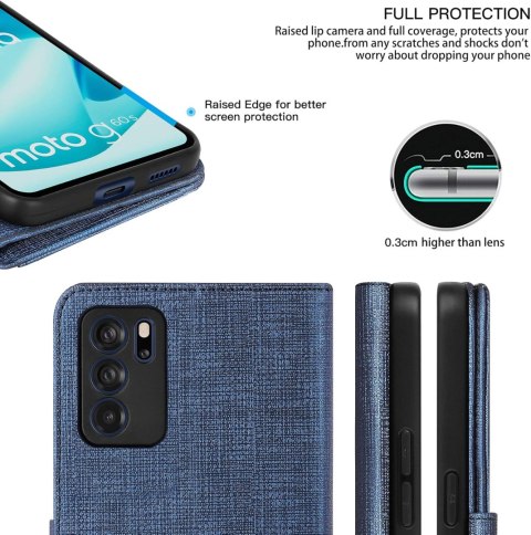 ETUI OPPO RENO 6 5G GRANATOWE NIEBIESKIE ZAMYKANE Z KLAPKĄ OCHRONNE