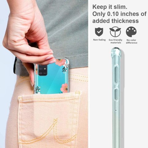 ETUI SAMSUNG GALAXY A71 5G PRZEZROCZYSTE KOLOROWE RÓŻOWE KWIATY PLECKI ETUI SAMSUNG GALAXY A71 5G PRZEZROCZYSTE KOLOROWE RÓŻOWE KWIATY PLECKI