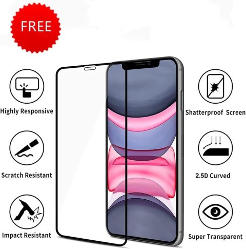ETUI SAMSUNG GALAXY A72 SZARE TRANSPARENTNE FIOLET PIERŚCIEŃ +SZKŁO