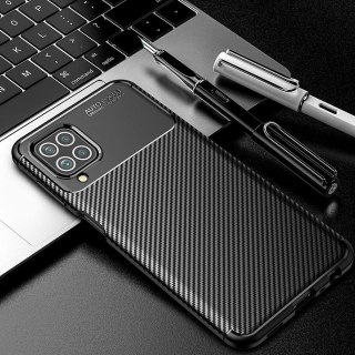 ETUI SAMSUNG GALAXY M32 4G CZARNE CARBON PLECKI OCHRONNE WYTRZYMAŁE