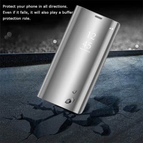 ETUI SAMSUNG GALAXY S20 FE 5G SREBRNE LUSTRZANE ZAMYKANE Z KLAPKĄ SOLIDNE ETUI SAMSUNG GALAXY S20 FE 5G SREBRNE LUSTRZANE ZAMYKANE Z KLAPKĄ SOLIDNE