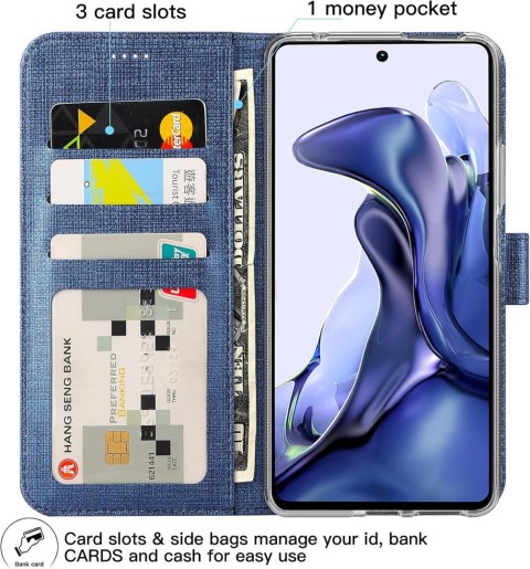 ETUI SAMSUNG GALAXY S21 FE 5G GRANATOWE ZAMYKANE Z KLAPKĄ MIEJSCE NA KARTY ETUI SAMSUNG GALAXY S21 FE 5G GRANATOWE ZAMYKANE Z KLAPKĄ MIEJSCE NA KARTY