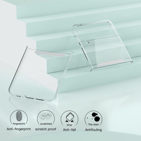 ETUI SAMSUNG GALAXY Z FLIP 3 PRZEZROCZYSTE DWUCZĘSCIOWE OCHRONNE WYTRZYMAŁE