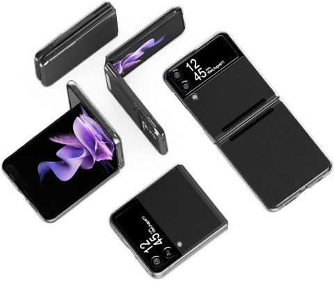 ETUI SAMSUNG GALAXY Z FLIP 3 PRZEZROCZYSTE DWUCZĘSCIOWE OCHRONNE WYTRZYMAŁE
