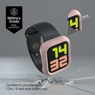 ETUI ZEGAREK APPLE IWATCH 9/8/7 45mm SZARE WYTRZYMAŁE OCHRONNE