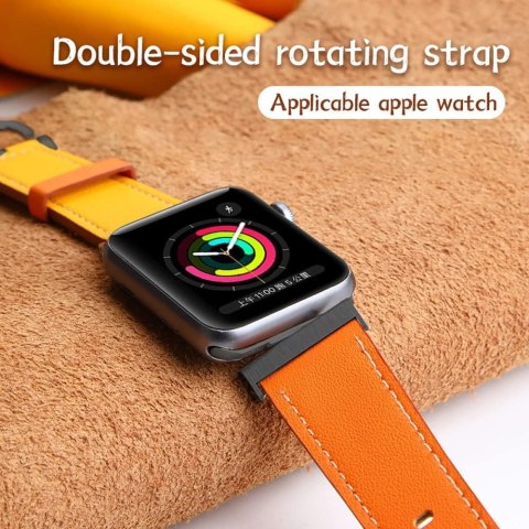 PASEK DO APPLE WATCH 4/5/6/7/8/9/10/SE/ULTRA 44/45/46/49 BRĄZOWO-CZARNY PASEK DO APPLE WATCH 4/5/6/7/8/9/10/SE/ULTRA 44/45/46/49 BRĄZOWO-CZARNY
