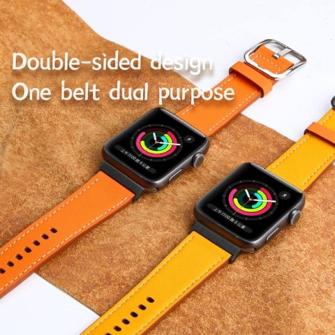 PASEK DO APPLE WATCH 4/5/6/7/8/9/10/SE/ULTRA 44/45/46/49 BRĄZOWO-CZARNY PASEK DO APPLE WATCH 4/5/6/7/8/9/10/SE/ULTRA 44/45/46/49 BRĄZOWO-CZARNY