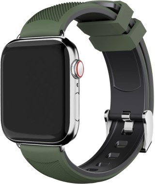 PASEK DO ZEGARKA APPLE WATCH 1/2/3/4/5/6/7/8/9/SE 38/40/41 ZIELONY SILIKON