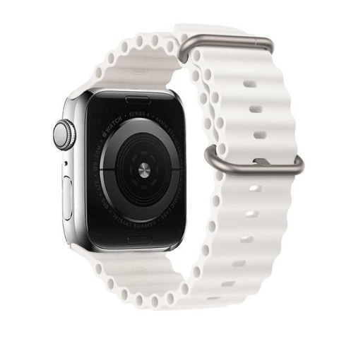 PASEK DO ZEGARKA APPLE WATCH 1/2/3/4/5/6/7/8/9/SE 38/40/41mm BIAŁY SILIKON PASEK DO ZEGARKA APPLE WATCH 1/2/3/4/5/6/7/8/9/SE 38/40/41mm BIAŁY SILIKON