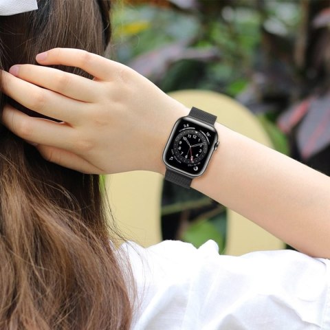PASEK DO ZEGARKA APPLE WATCH 1/2/3/4/5/6/7/8/9/SE 38/40/41mm CZARNY STAL PASEK DO ZEGARKA APPLE WATCH 1/2/3/4/5/6/7/8/9/SE 38/40/41mm CZARNY STAL