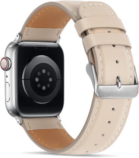 PASEK DO ZEGARKA APPLE WATCH 1/2/3/4/5/6/7/8/9/SE 38/40/41mm KREMOWY SKÓRA PASEK DO ZEGARKA APPLE WATCH 1/2/3/4/5/6/7/8/9/SE 38/40/41mm KREMOWY SKÓRA