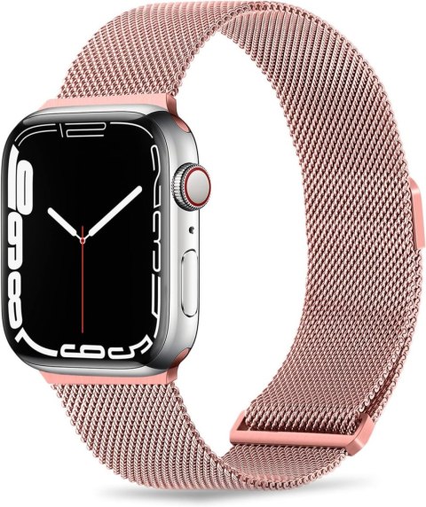 PASEK DO ZEGARKA APPLE WATCH 1/2/3/4/5/6/7/8/9/SE 38/40/41mm RÓŻOWA STAL PASEK DO ZEGARKA APPLE WATCH 1/2/3/4/5/6/7/8/9/SE 38/40/41mm RÓŻOWA STAL