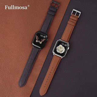 PASEK DO ZEGARKA APPLE WATCH 2/3/4/5/6/7/8/9/SE 38/40/41 BRĄZOWY SKÓRA+ETUI