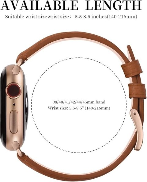 PASEK DO ZEGARKA APPLE WATCH 2/3/4/5/6/7/8/9/SE 38/40/41 BRĄZOWY SKÓRA+ETUI PASEK DO ZEGARKA APPLE WATCH 2/3/4/5/6/7/8/9/SE 38/40/41 BRĄZOWY SKÓRA+ETUI