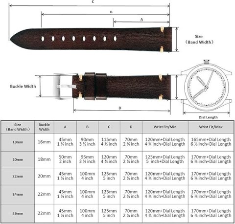 PASEK DO ZEGARKA BRĄZOWY SKÓRA UNIWERSALNY SREBRNA KLAMRA ELEGANCKI 20mm PASEK DO ZEGARKA BRĄZOWY SKÓRA UNIWERSALNY SREBRNA KLAMRA ELEGANCKI 20mm