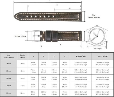 PASEK DO ZEGARKA CIEMNY BRĄZOWY SKÓRA UNIWERSALNY SREBRNA KLAMRA 20mm PASEK DO ZEGARKA CIEMNY BRĄZOWY SKÓRA UNIWERSALNY SREBRNA KLAMRA 20mm