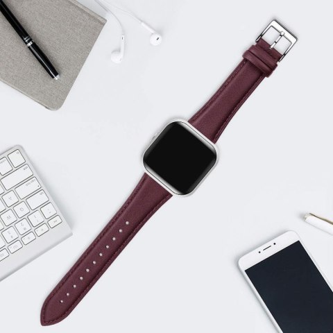 PASEK DO ZEGARKA Fitbit Versa/Versa 2/LITE/SE CZERWONE WINO SKÓRA NATURALNA PASEK DO ZEGARKA Fitbit Versa/Versa 2/LITE/SE CZERWONE WINO SKÓRA NATURALNA