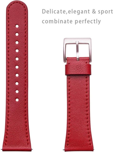 PASEK DO ZEGARKA Fitbit Versa/Versa 2/LITE/SE CZERWONY SKÓRA NATURALNA PASEK DO ZEGARKA Fitbit Versa/Versa 2/LITE/SE CZERWONY SKÓRA NATURALNA