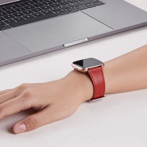 PASEK DO ZEGARKA Fitbit Versa/Versa 2/LITE/SE CZERWONY SKÓRA NATURALNA PASEK DO ZEGARKA Fitbit Versa/Versa 2/LITE/SE CZERWONY SKÓRA NATURALNA