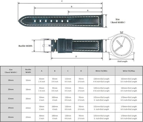 PASEK DO ZEGARKA NIEBIESKI SKÓRA UNIWERSALNY SREBRNA KLAMRA ELEGANCKI 22mm PASEK DO ZEGARKA NIEBIESKI SKÓRA UNIWERSALNY SREBRNA KLAMRA ELEGANCKI 22mm