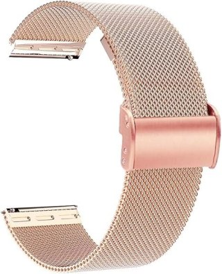 PASEK DO ZEGARKA ROSE GOLD STAL UNIWERSALNY RÓŻOWE ZŁOTO ELEGANCKI 18mm