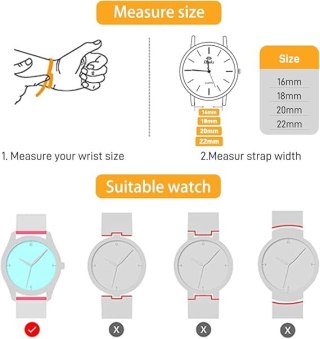 PASEK DO ZEGARKA ROSE GOLD STAL UNIWERSALNY RÓŻOWE ZŁOTO ELEGANCKI 18mm