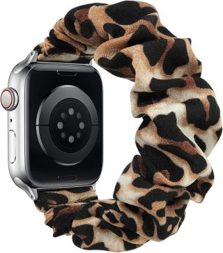 PASEK DO ZEGARKA SCRUNCHIE BRĄZ APPLE WATCH 1/2/3/4/5/6/7/8/9/SE 44/45/46mm