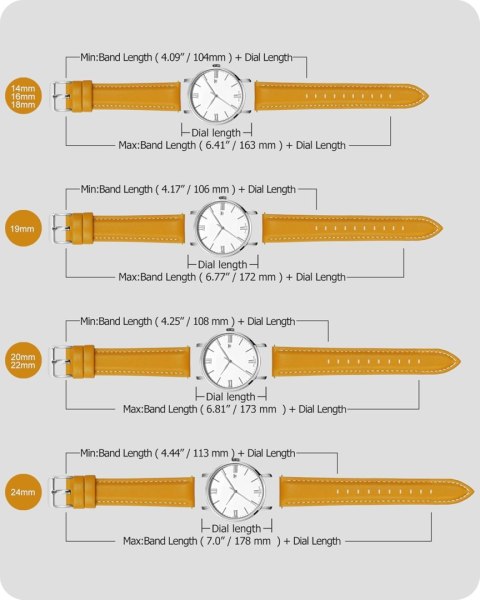 PASEK DO ZEGARKA SMARTWATCH ŻÓŁTY SKÓRA UNIWERSALNY SREBRNA KLAMRA 20mm PASEK DO ZEGARKA SMARTWATCH ŻÓŁTY SKÓRA UNIWERSALNY SREBRNA KLAMRA 20mm