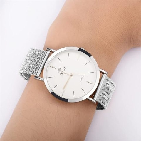 PASEK DO ZEGARKA SREBRNY STAL SIATKA UNIWERSALNY ELEGANCKI 18mm PASEK DO ZEGARKA SREBRNY STAL SIATKA UNIWERSALNY ELEGANCKI 18mm