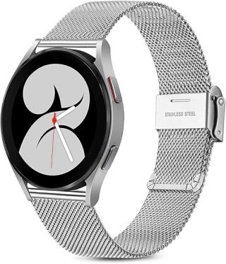 PASEK DO ZEGARKA SREBRNY STAL SIATKA UNIWERSALNY ELEGANCKI 20mm
