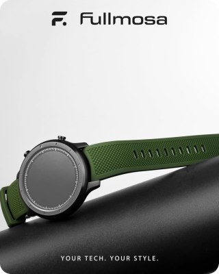 PASEK DO ZEGARKA Samsung Galaxy Watch/Huawei Watch ZIELONY SILIKON 22mm