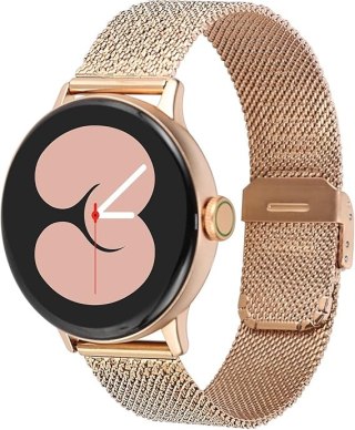 PASEK DO ZEGARKA ZŁOTY STAL SIATKA UNIWERSALNY ELEGANCKI 18mm