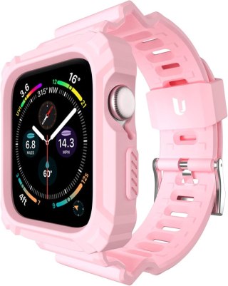 PASEK ETUI DO ZEGARKA APPLE WATCH 1/2/3/4/5/6/7/8/9/SE 38/40/41mm RÓŻOWY