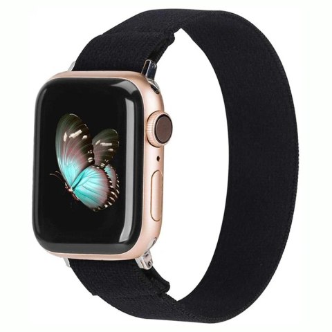 BRANSOLETA DO ZEGARKA APPLE WATCH 38/40/41mm SE/9/8/7/6/5/4/3/2/1 CZARNA BRANSOLETA DO ZEGARKA APPLE WATCH 38/40/41mm SE/9/8/7/6/5/4/3/2/1 CZARNA