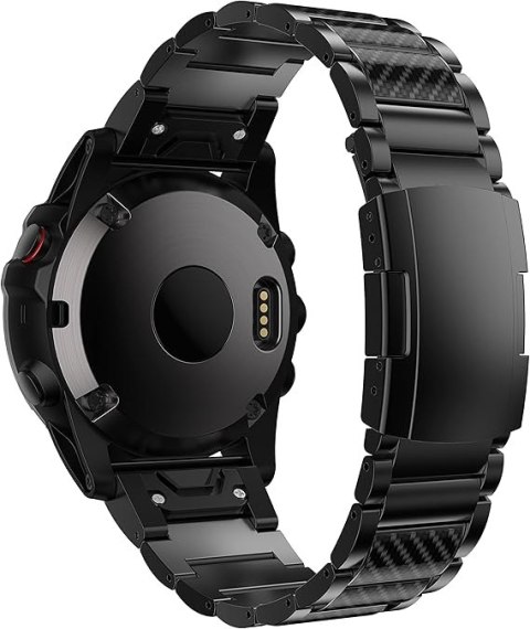 BRANSOLETA TYTANOWA CZARNA ZEGAREK GARMIN Fenix 7/6/5/6 Pro/5 Plus 22mm BRANSOLETA TYTANOWA CZARNA ZEGAREK GARMIN Fenix 7/6/5/6 Pro/5 Plus 22mm