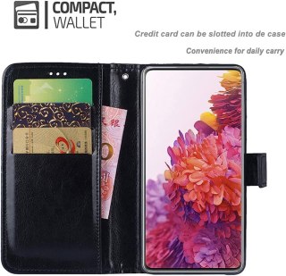 ETUI BLACKVIEW A90 CZARNE ZAMYKANE Z KLAPKĄ IMITACJA SKÓRY MIEJSCE NA KARTY