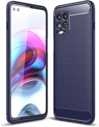 ETUI MOTOROLA MOTO G100 GARANATOWE NIEBIESKIE PLECKI OCHRONNE WYTRZYMAŁE