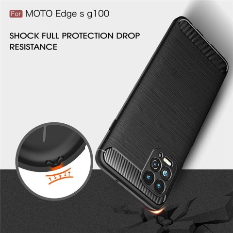 ETUI MOTOROLA MOTO G100 GARANATOWE NIEBIESKIE PLECKI OCHRONNE WYTRZYMAŁE