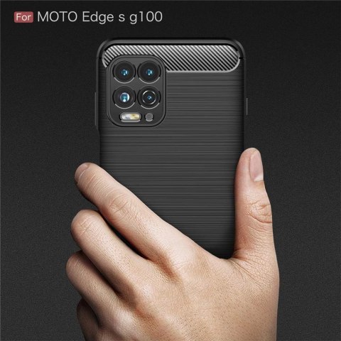 ETUI MOTOROLA MOTO G100 GARANATOWE NIEBIESKIE PLECKI OCHRONNE WYTRZYMAŁE