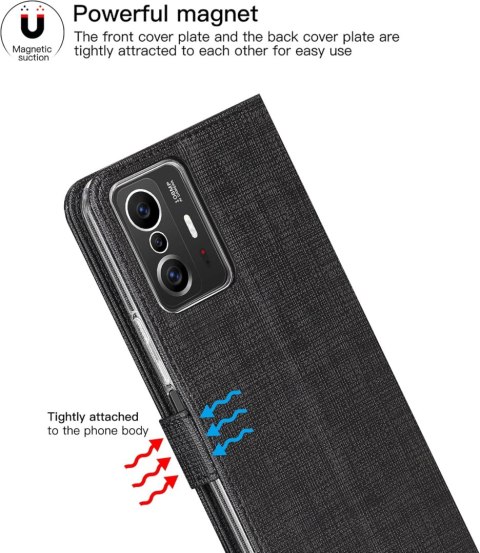 ETUI POKROWIEC DO XIAOMI MI 11T 5G / MI 11T PRO 5G CZARNE ZAMYKANE Z KLAPKĄ ETUI POKROWIEC DO XIAOMI MI 11T 5G / MI 11T PRO 5G CZARNE ZAMYKANE Z KLAPKĄ