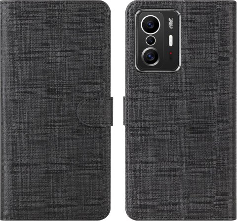 ETUI POKROWIEC DO XIAOMI MI 11T 5G / MI 11T PRO 5G CZARNE ZAMYKANE Z KLAPKĄ ETUI POKROWIEC DO XIAOMI MI 11T 5G / MI 11T PRO 5G CZARNE ZAMYKANE Z KLAPKĄ