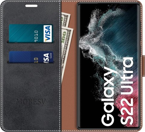 ETUI SAMSUNG GALAXY S22 ULTRA ZAMYKANE Z KLAPKĄ SZARAE GRANATOWE WYTRZYMAŁE ETUI SAMSUNG GALAXY S22 ULTRA ZAMYKANE Z KLAPKĄ SZARAE GRANATOWE WYTRZYMAŁE