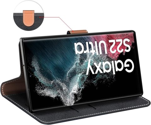 ETUI SAMSUNG GALAXY S22 ULTRA ZAMYKANE Z KLAPKĄ SZARAE GRANATOWE WYTRZYMAŁE ETUI SAMSUNG GALAXY S22 ULTRA ZAMYKANE Z KLAPKĄ SZARAE GRANATOWE WYTRZYMAŁE
