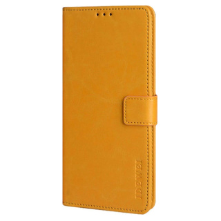 ETUI Z KLAPKĄ DO DOOGEE X96 PRO 6.52" POMARAŃCZOWY EKOSKÓRA ELEGANCKI STYL