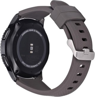 PASEK DO ZEGARKA BRĄZOWY SILIKON UNIWERSALNY Samsung Amazfit Huawei 22mm