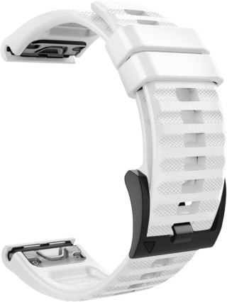 PASEK DO ZEGARKA GARMIN Fenix ​​7/7 Pro/6/6 Pro/5/5 Plus BIAŁY SILIKONOWY